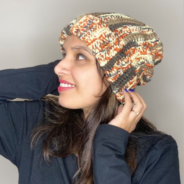 Unisex Multi-Color Slouchy Beanie Knitrollers