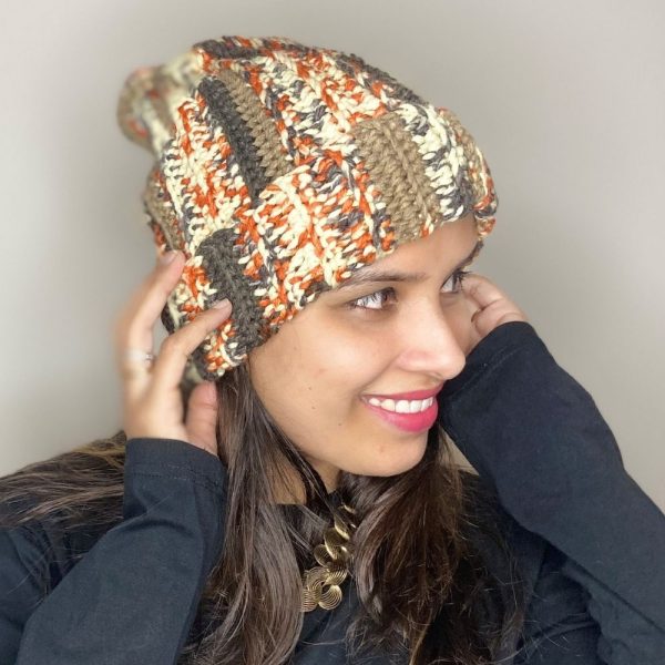 Unisex Multi-Color Slouchy Beanie Knitrollers