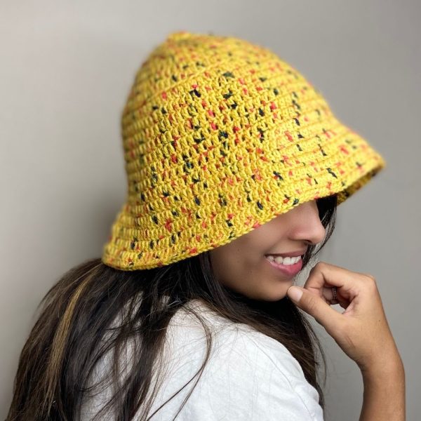 Unisex Yellow Sun Hat Knitrollers