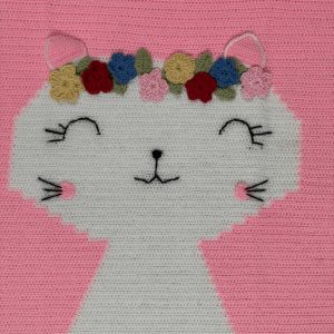 Crochet Baby Blanket - Baby Kitty Blanket