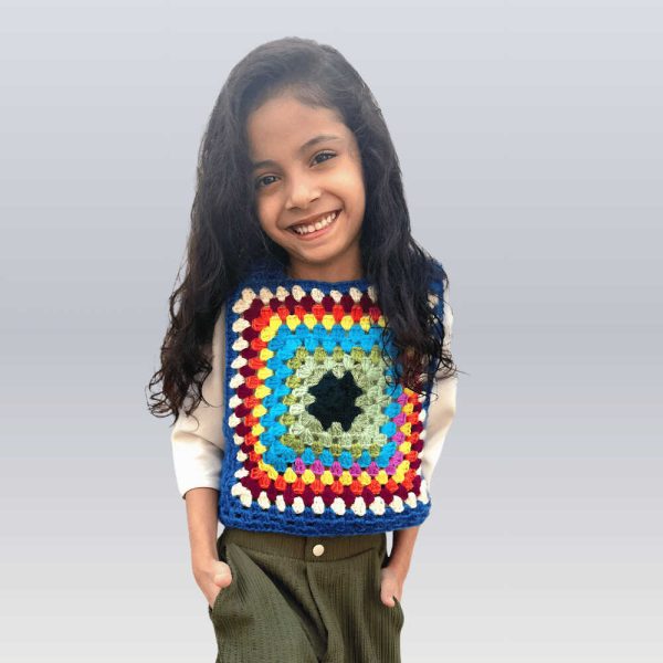 Crochet Granny Square Vest Baby