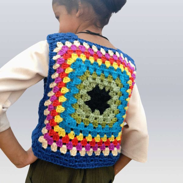 Crochet Granny Square Vest Baby