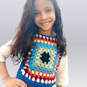 Crochet Granny Square Vest Baby