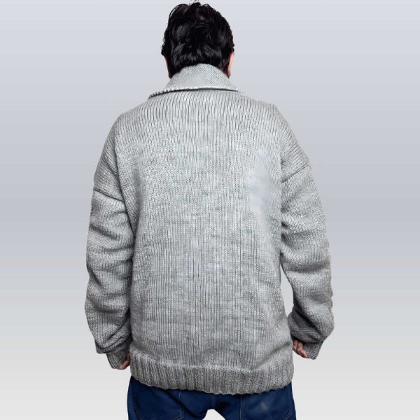 Cable Knit Cardigan Sweater Shawl Collar